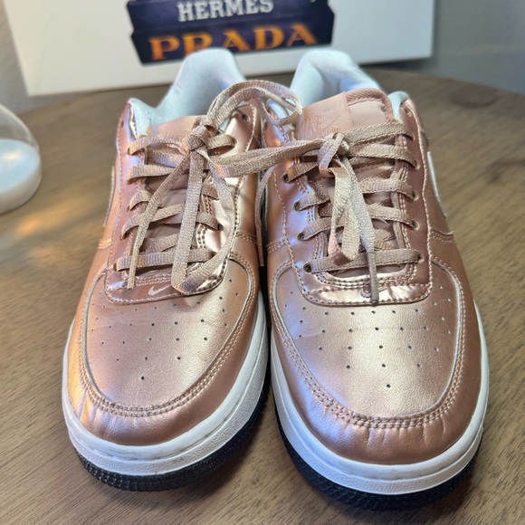 Nike Shoes - Nike Air Force ones Pink/Champaign size 5.5 women